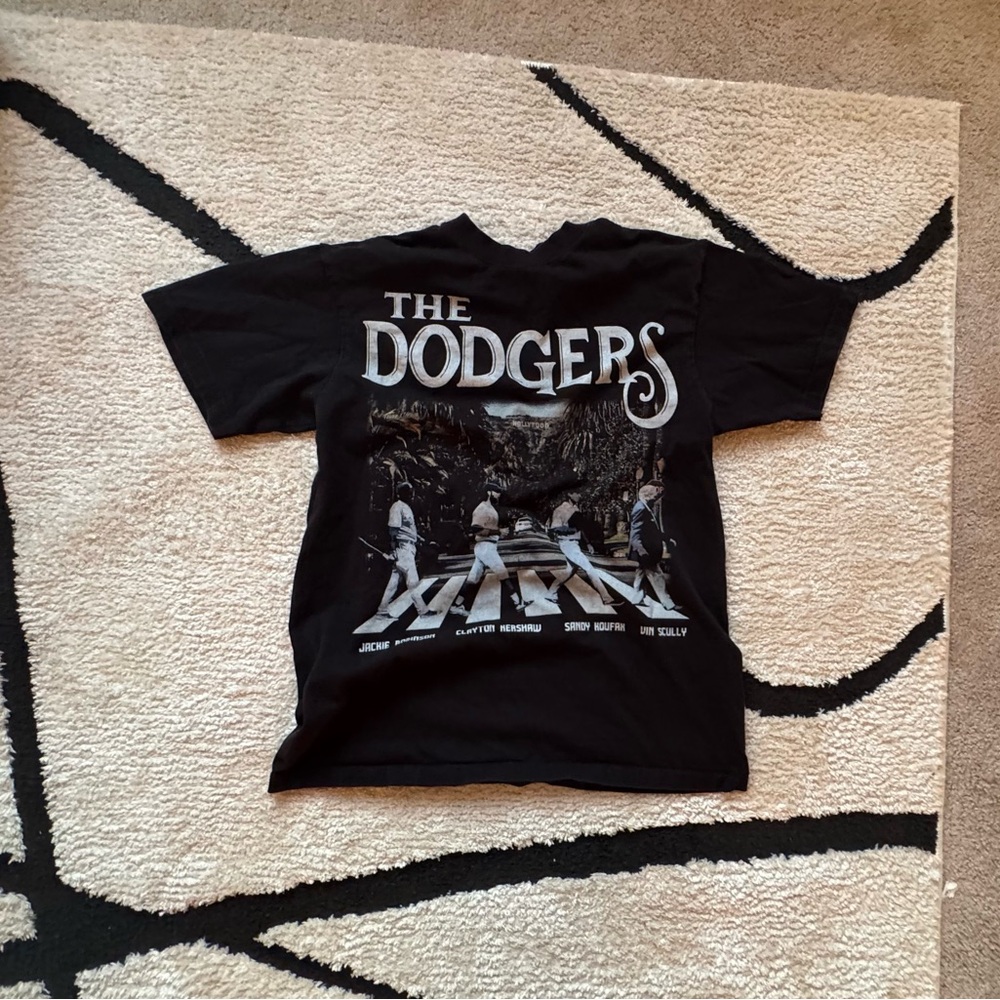 Black Dodgers Short Sleeve Tee